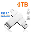 New 16TB USB Flash Drive USB 3.2 Memories Type-c 2-In-1 8TB 16TB OTG Pendrive 128GB 2TB High Speed Flash Disk For Computer