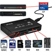 For 21 Kinds Of Memory Card Reader For USB External Mini SDHC M2 MMC XD CF Read And For Write Flash Memory Card Dropshipping