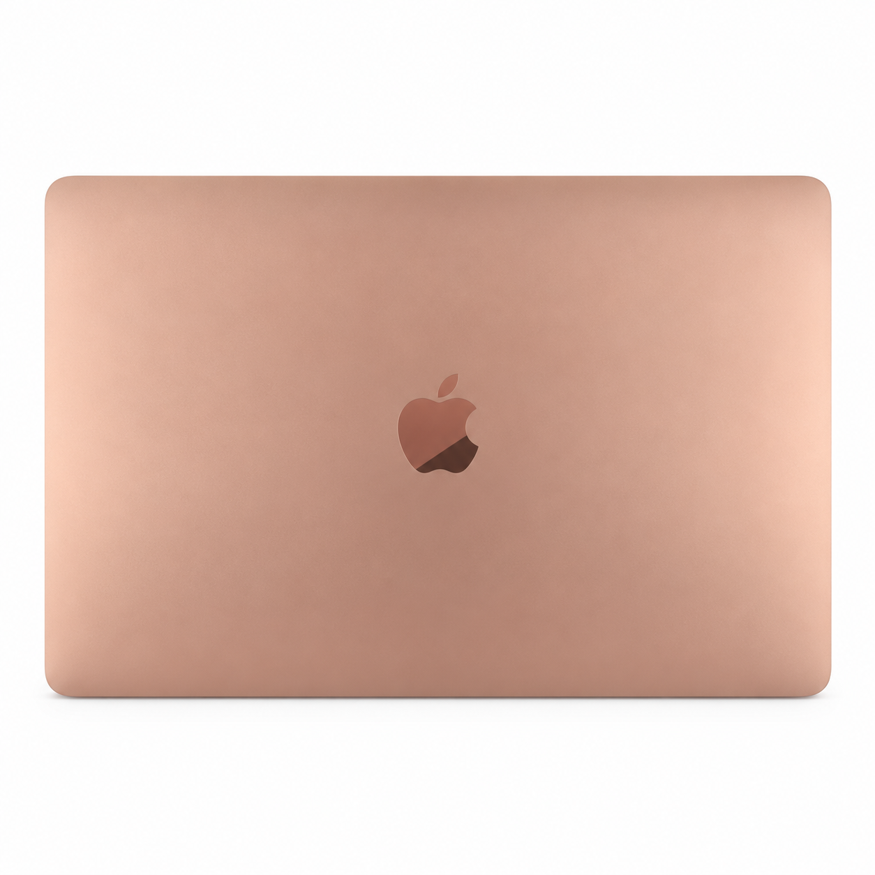 Apple MacBook Air laptop, gold back with Apple logo