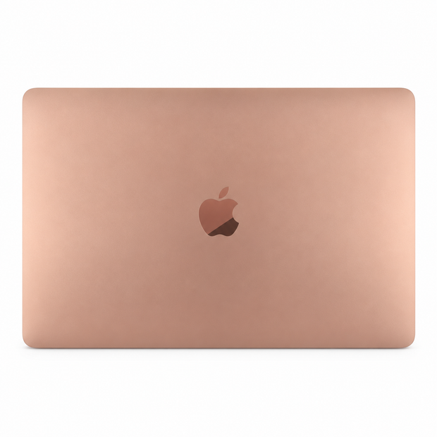 Apple MacBook Air laptop, gold back with Apple logo