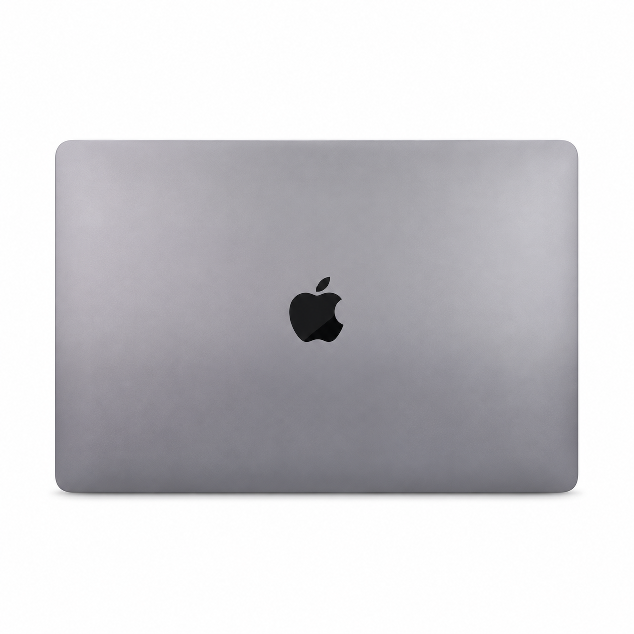 Apple MacBook Air laptop, dark gray back with Apple logo