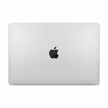 Apple MacBook Air laptop, silver back with Apple logo