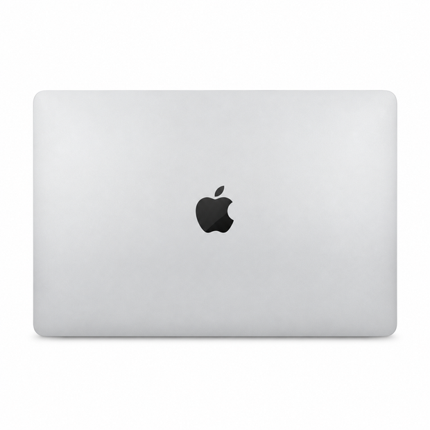 Apple MacBook Air laptop, silver back with Apple logo