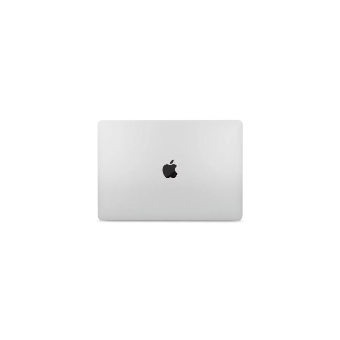 Apple MacBook closed lid in silver, top view