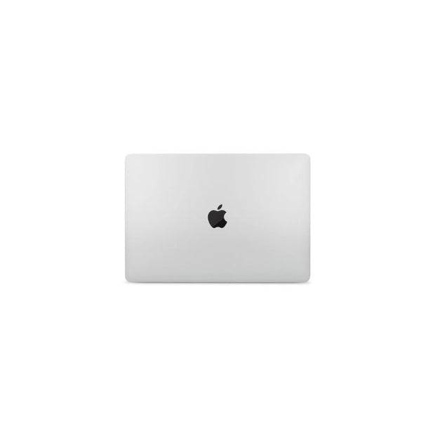 Apple MacBook closed lid in silver, top view