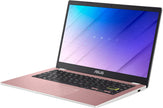 ASUS E410 Intel Celeron Laptop Ram 4GB Storage 256GB SSD 14-inch LED Display Keyboard Eng / Arabic Rose Gold