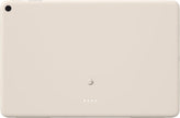 Porcelain Android tablet back view with Google logo and side ports visible