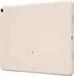 Porcelain Android tablet back with camera lens and side buttons visible
