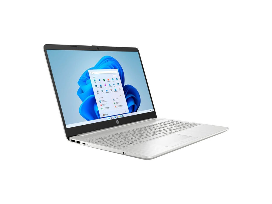 HP 15-dw Laptop 11th Gen Intel Core i3-1115G4 8GB 256GB SSD 15.6 Full HD WLED Keyboard Eng Arabic Silver