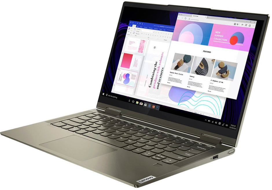 Lenovo Yoga 7i 14 x360 14" FHD Touch Screen Laptop Intel Evo Platform Core i5-11th 12GB Memory 512TB SSD Keyboard English / Arabic Slate Grey