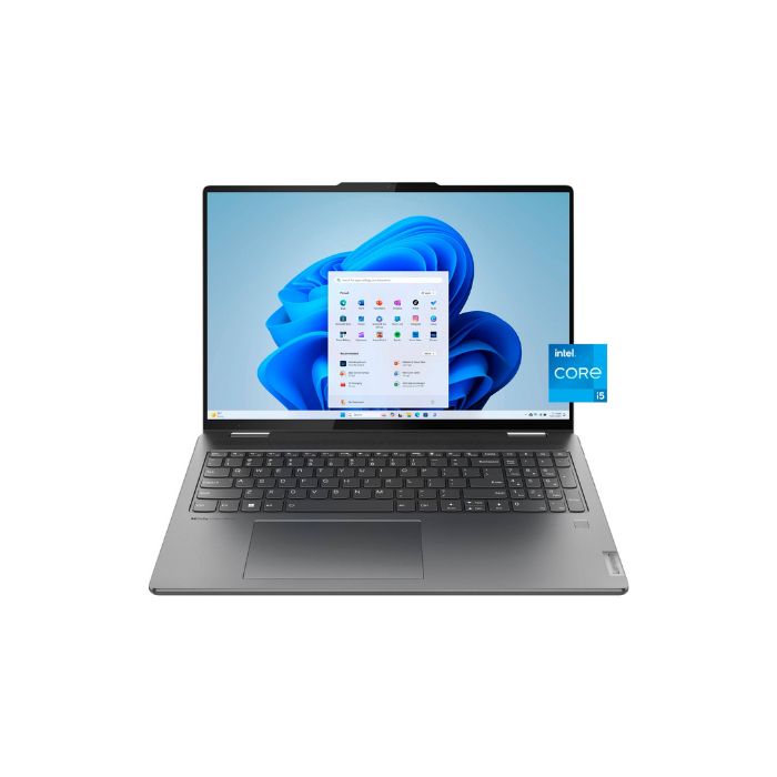 2023 Lenovo Yoga 7i 2-in-1 Convertible Laptop 13th Gen Core i5-1335U 8GB RAM,512GB SSD 16'' FHD WUXGA Touch Screen Display  Windows 11 Keyboard Eng / Arabic Storm Grey