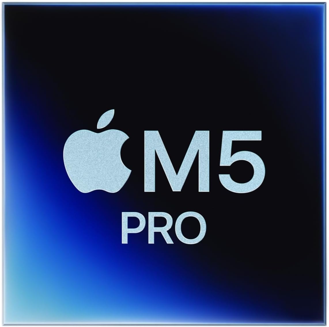 Apple MacBook Pro display with M5 Pro logo