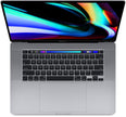 Renewed 2019 MacBook Pro laptop with Touch Bar, 16-inch display, backlit keyboard.