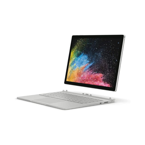 Microsoft Surface Book 2 Intel Core i7-8th Gen Laptop 16GB Ram 512GB SSD 2GB Graphics GTX 1050 13.5" Detachable Touch Screen  Keyboard Eng / Arabic Silver