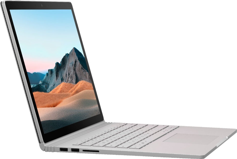 Microsoft Surface Book 2 Intel Core i7-8th Gen Laptop 16GB Ram 512GB SSD 2GB Graphics GTX 1050 13.5" Detachable Touch Screen  Keyboard Eng / Arabic Silver