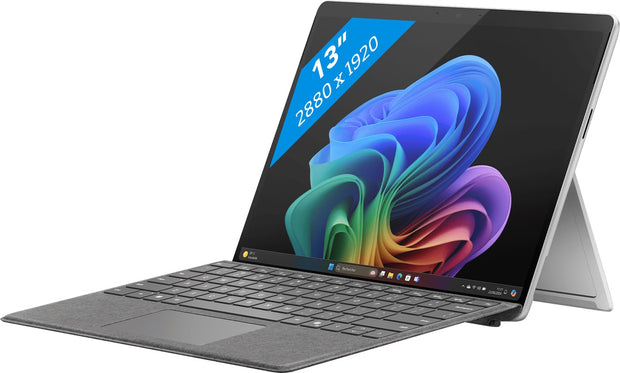 Microsoft Surface Pro 11 (2024) Copilot+ PC – Qualcomm Snapdragon X Elite 13inch 1TB SSD 16GB Shared Qualcomm Adreno Graphics Windows 11 with Keyboard Eng/Arabic Platinum