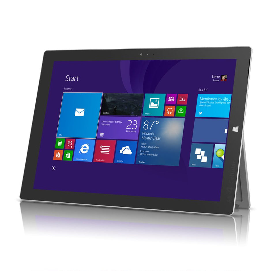 Microsoft Surface Pro 3 2 in 1 Laptop Intel Core i5-4th Gen Ram 8GB Storage 256GB SSD 12.3 Inch Touch Screen Detachable Keyboard  English / Arabic